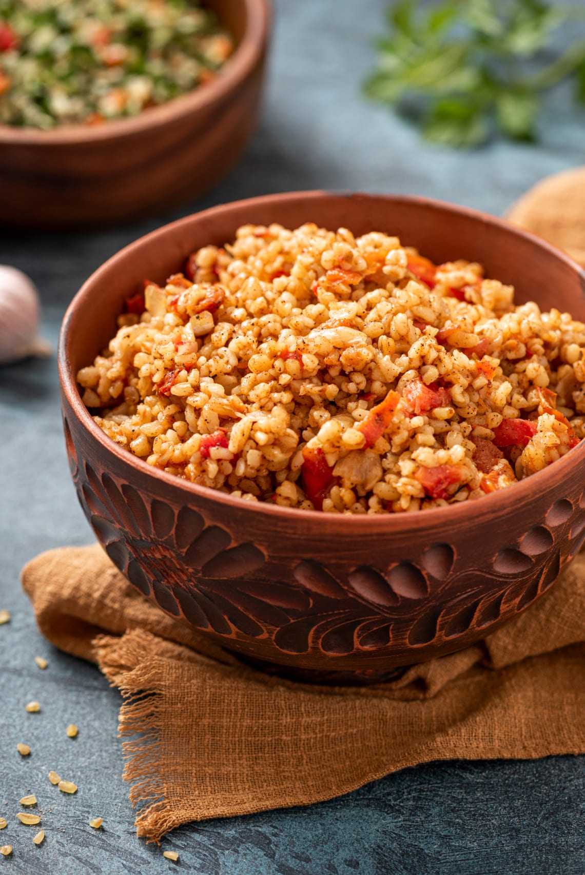 Paradicsomos bulgur saláta