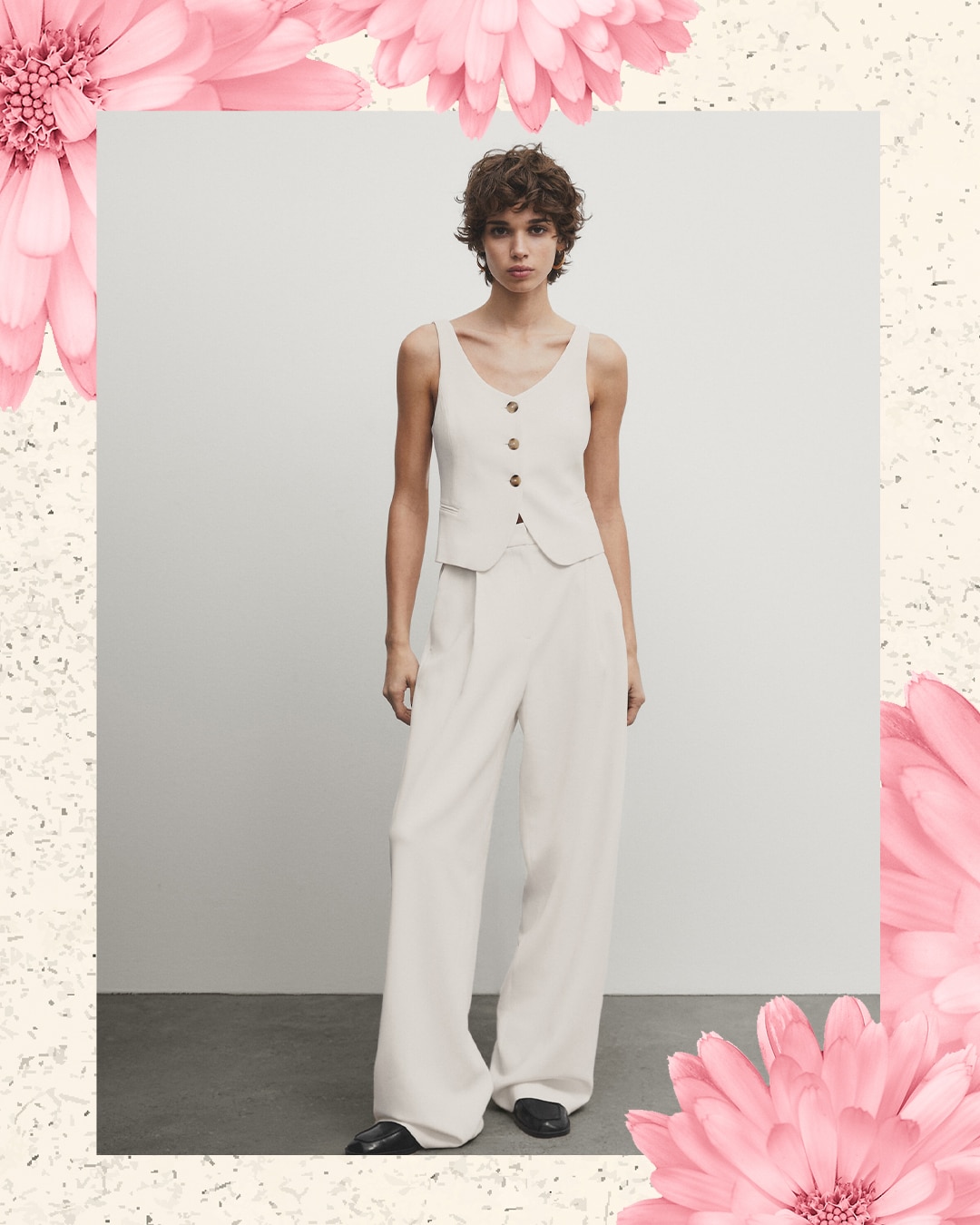 Öltönynadrág mellénnyel