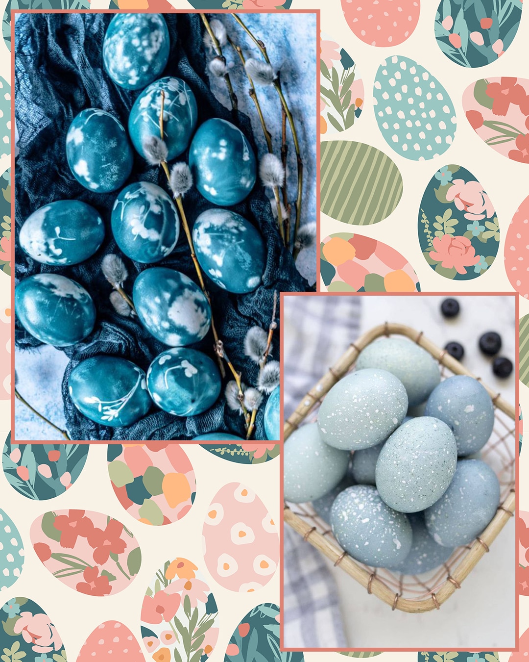 Kék tojás szőlőlével, áfonyalével vagy vörös káposztával