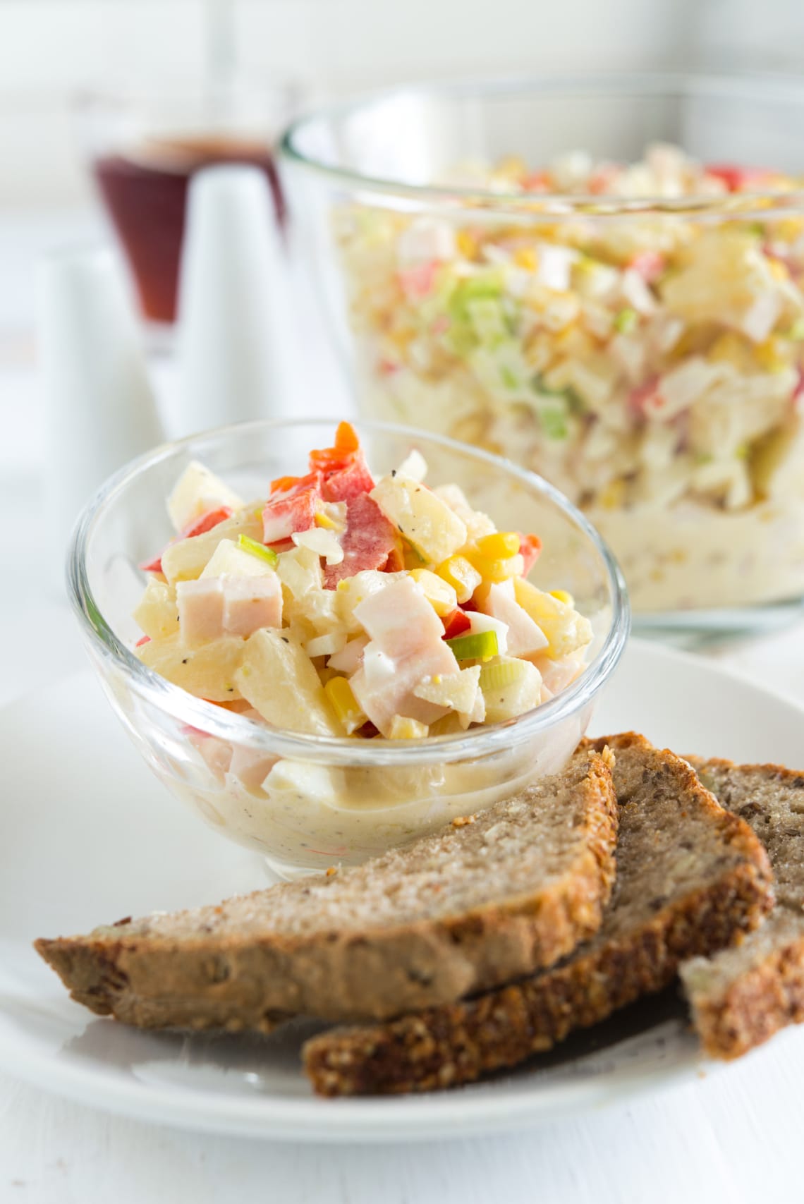 Sonkás kukoricasaláta