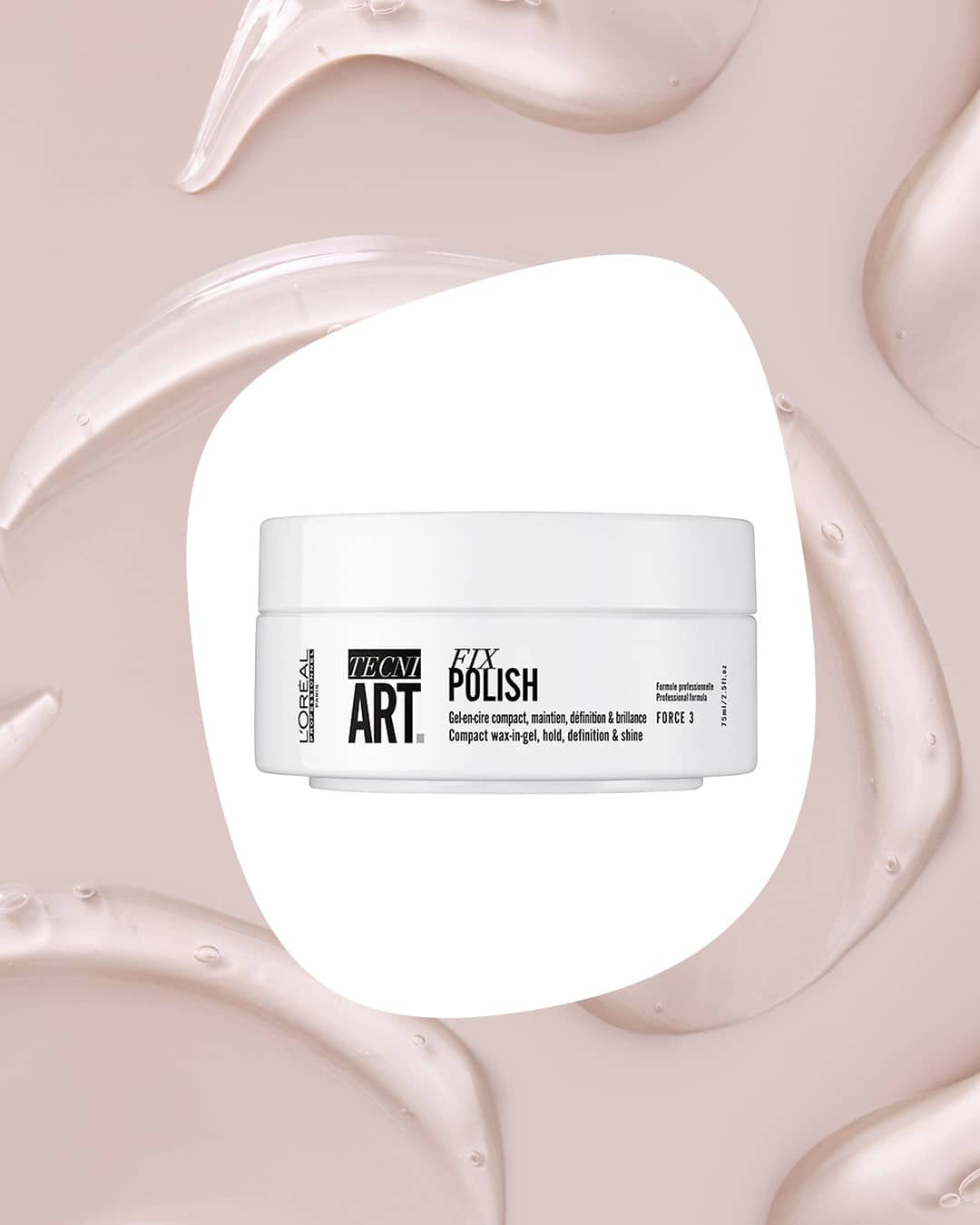 Termék a haj elkészítéséhez: L'Oréal Professionnel Tecni ART Fix Polish