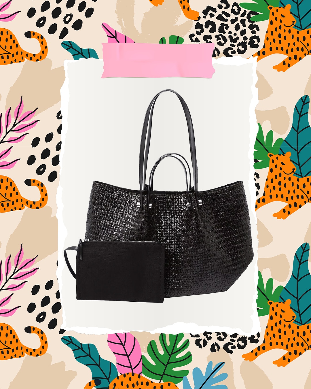 Nagyméretű szalmatáska