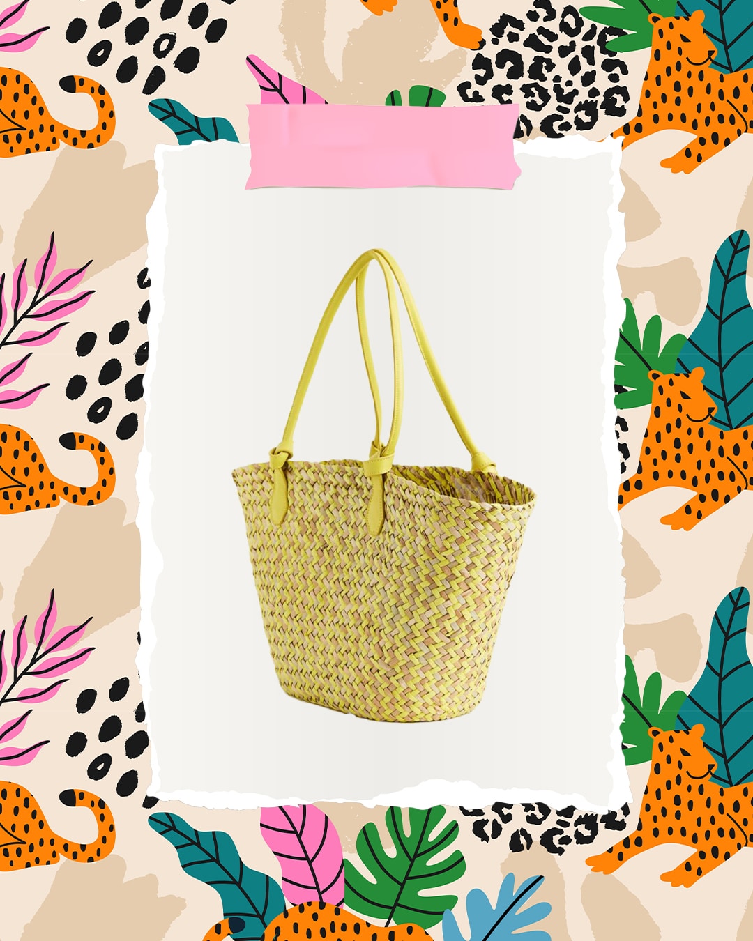 Ragyogó sárga shopper táska