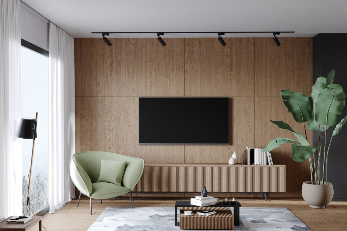 TV elrejtő tippek a nappaliba: 8  egyedi tipp lakberendezőktől
