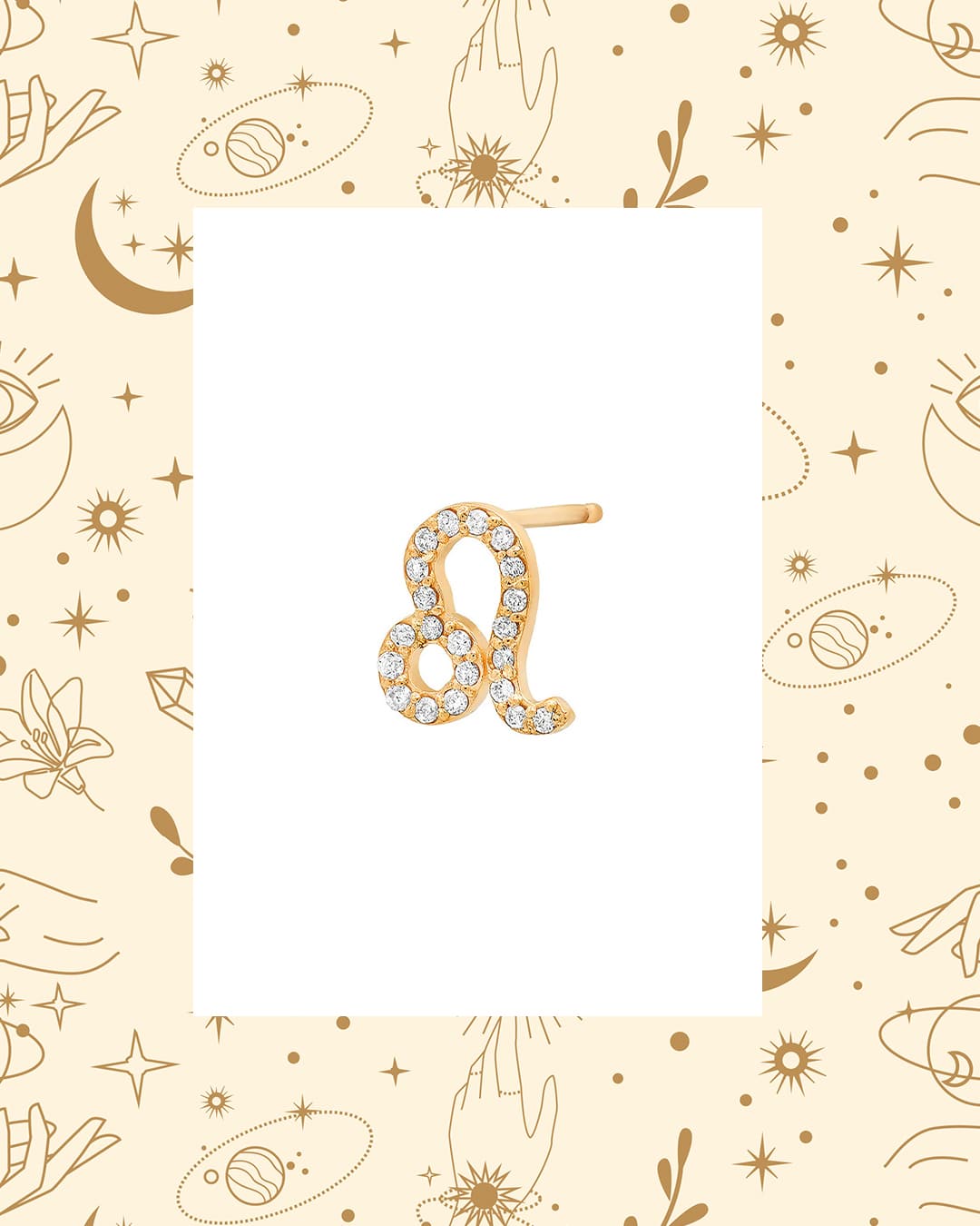 Kövekkel díszített fülbevaló