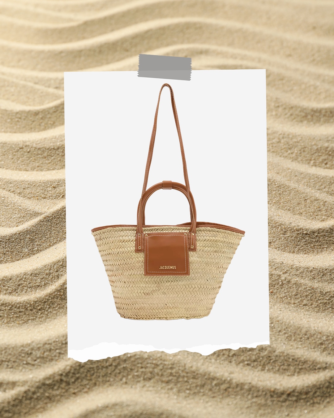 Pálmalevélből készült táska