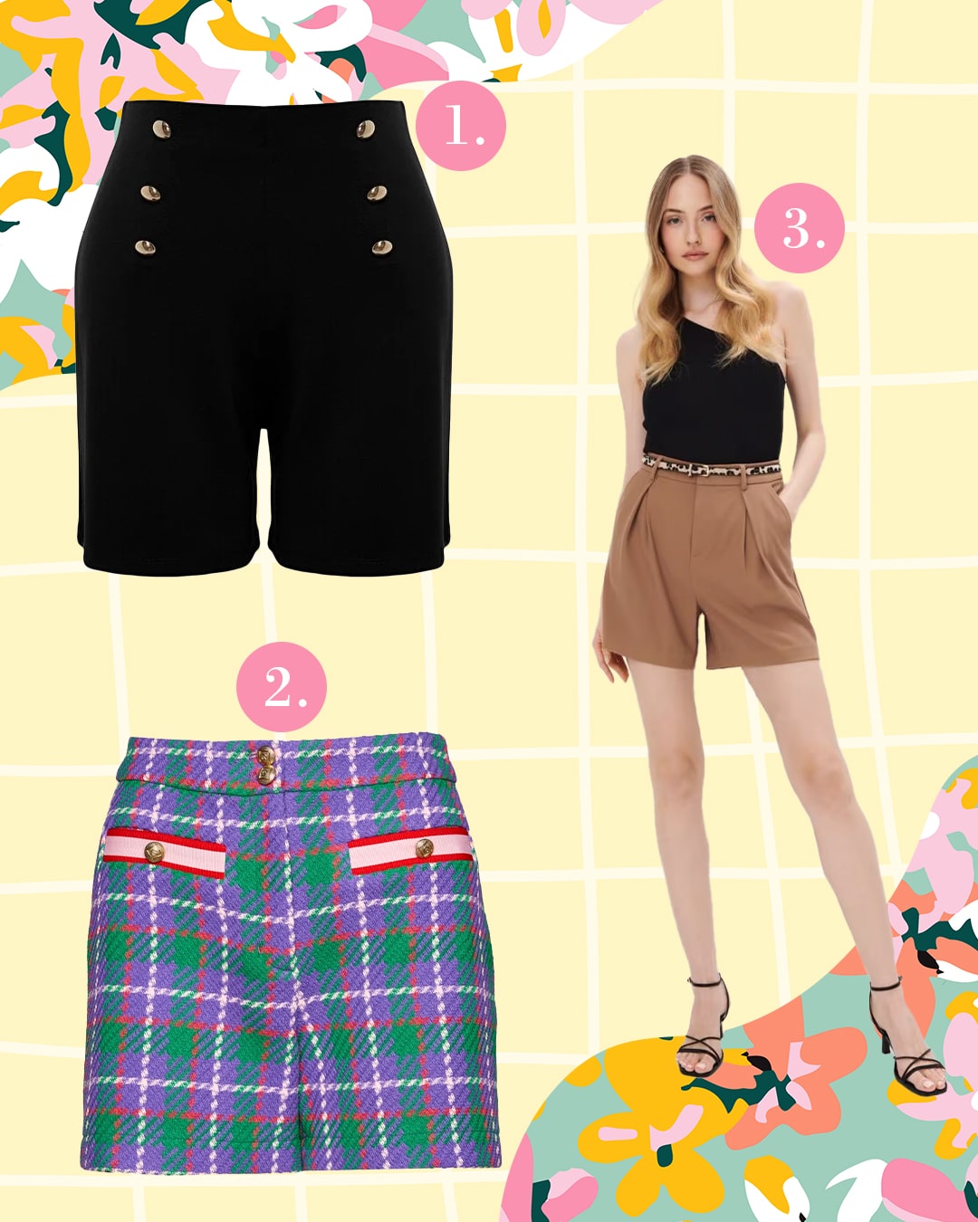 Kacér tweed nadrágok