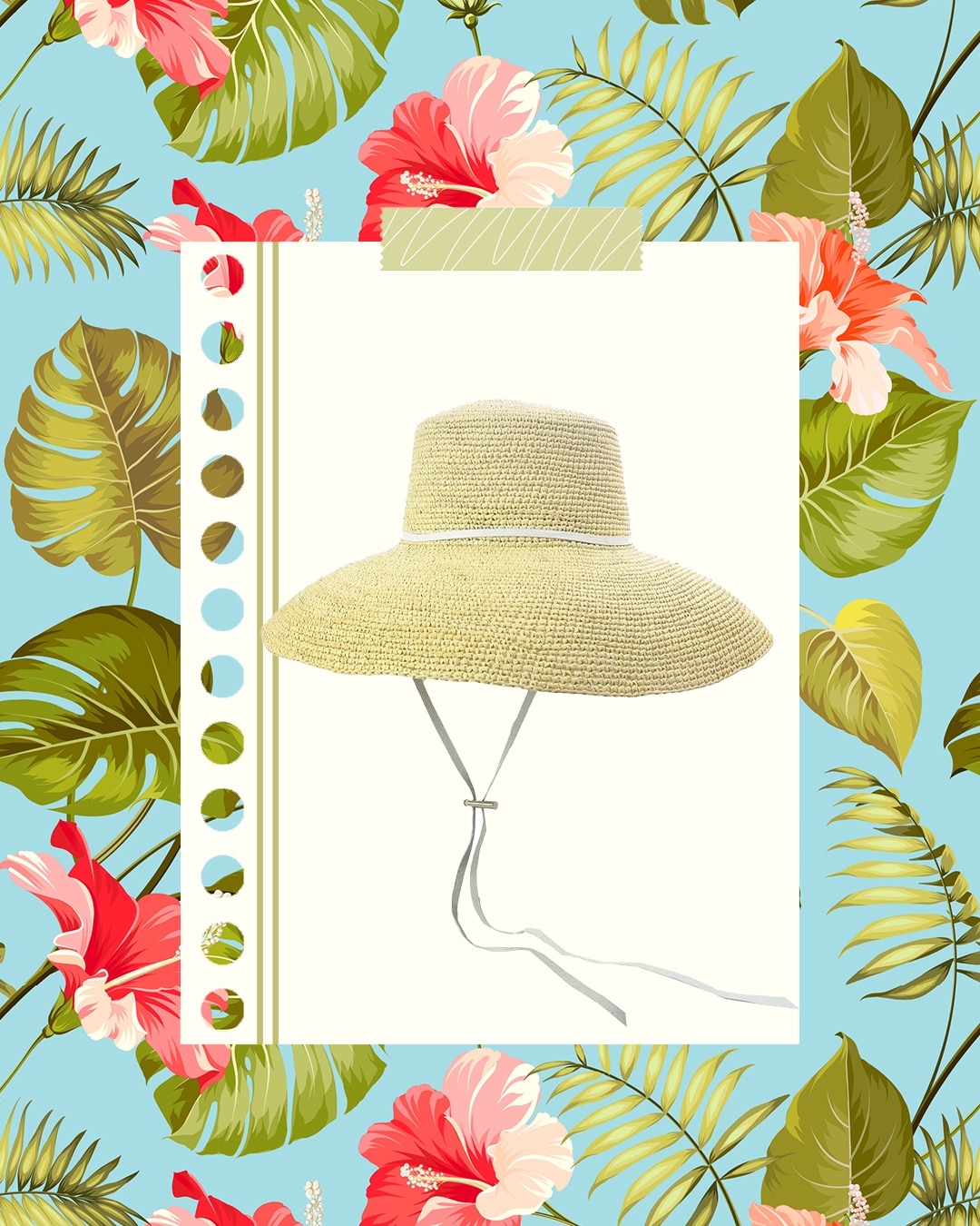 Sensi Studio Lampshade Cordovan Crochet Long Brim kalap