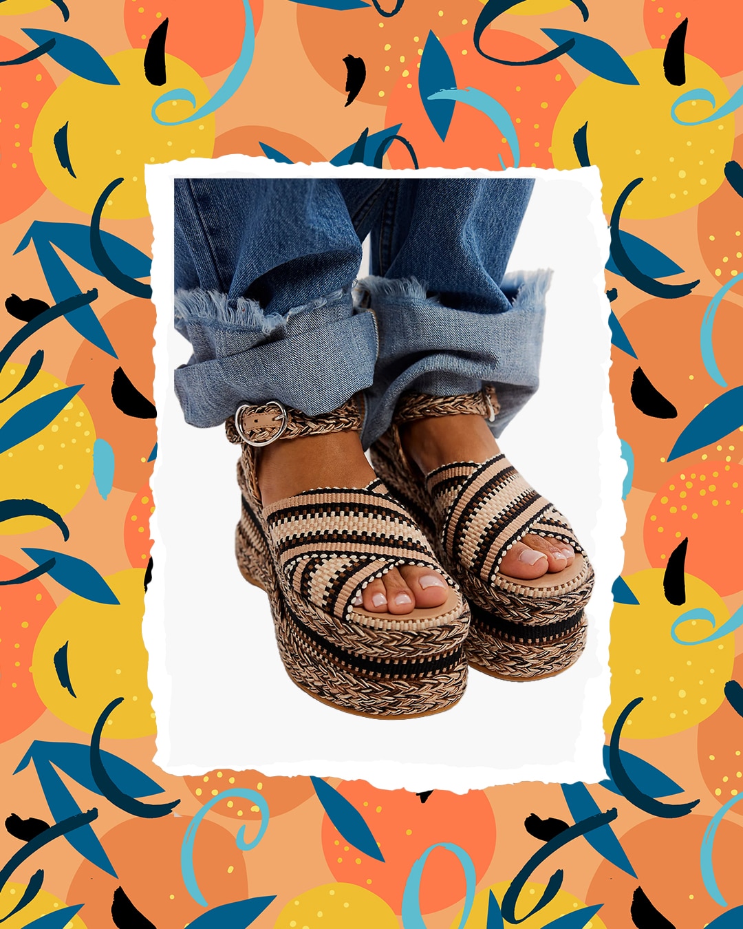 Amambaih Carmen Flatform szandál