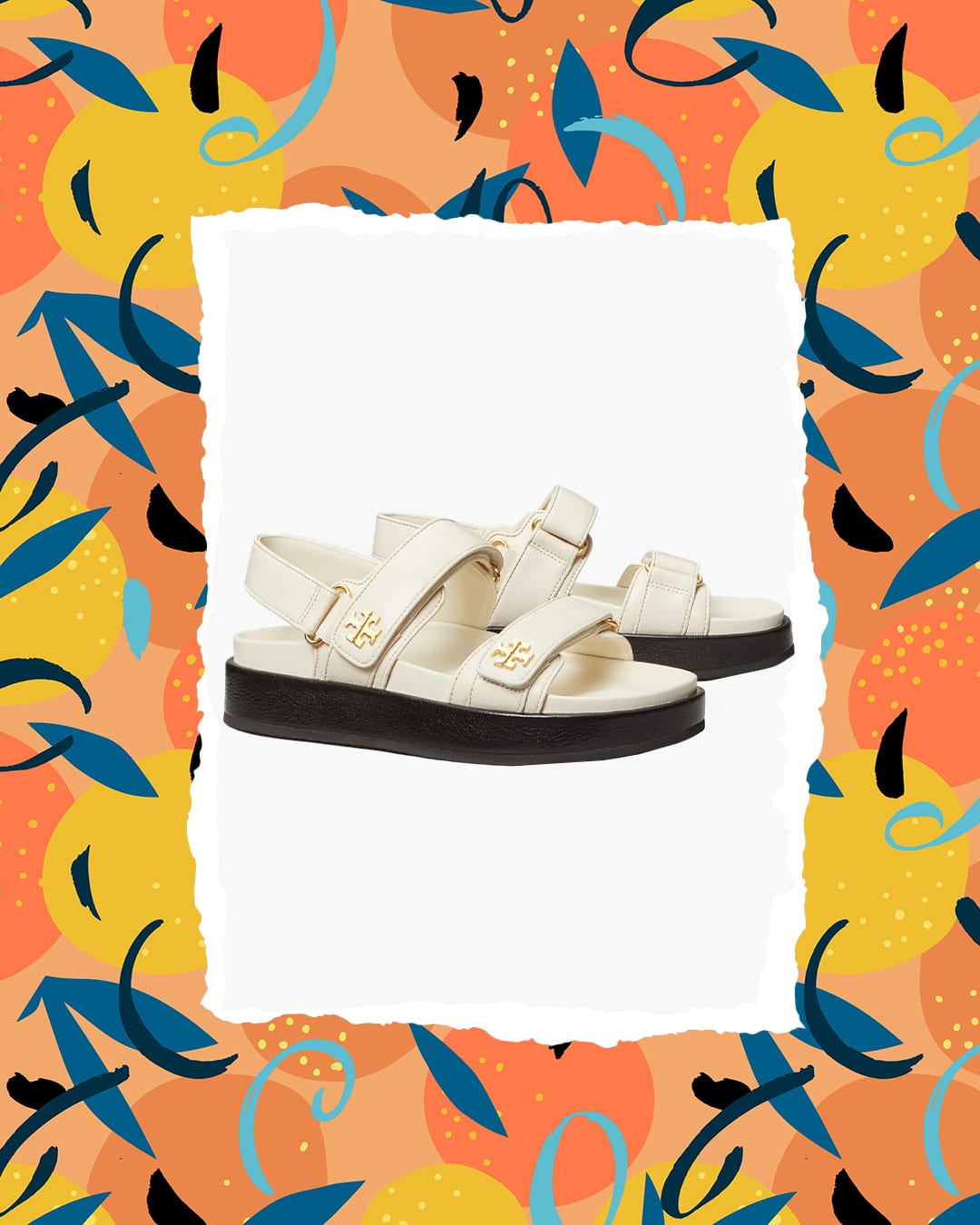 Tory Burch Kira Slingback Sport Platform szandál