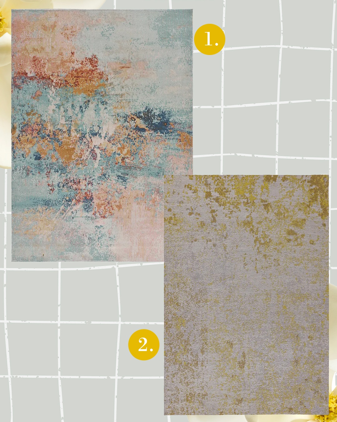 Modern színfoltos szőnyegek