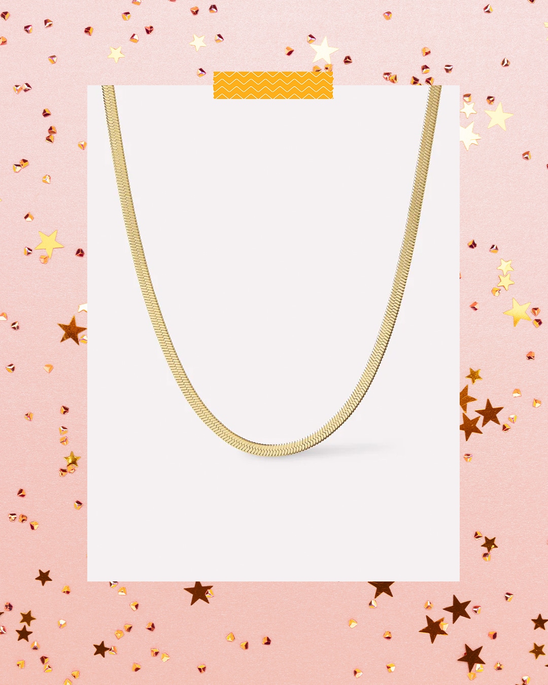 Ana Luisa Herringbone Chain Necklace