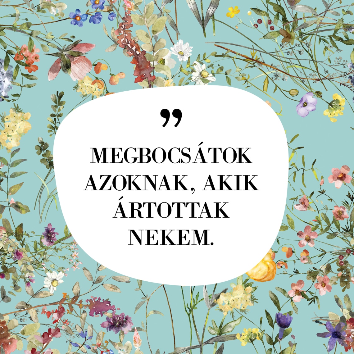 „MEGBOCSÁTOK AZOKNAK, AKIK ÁRTOTTAK NEKEM.”