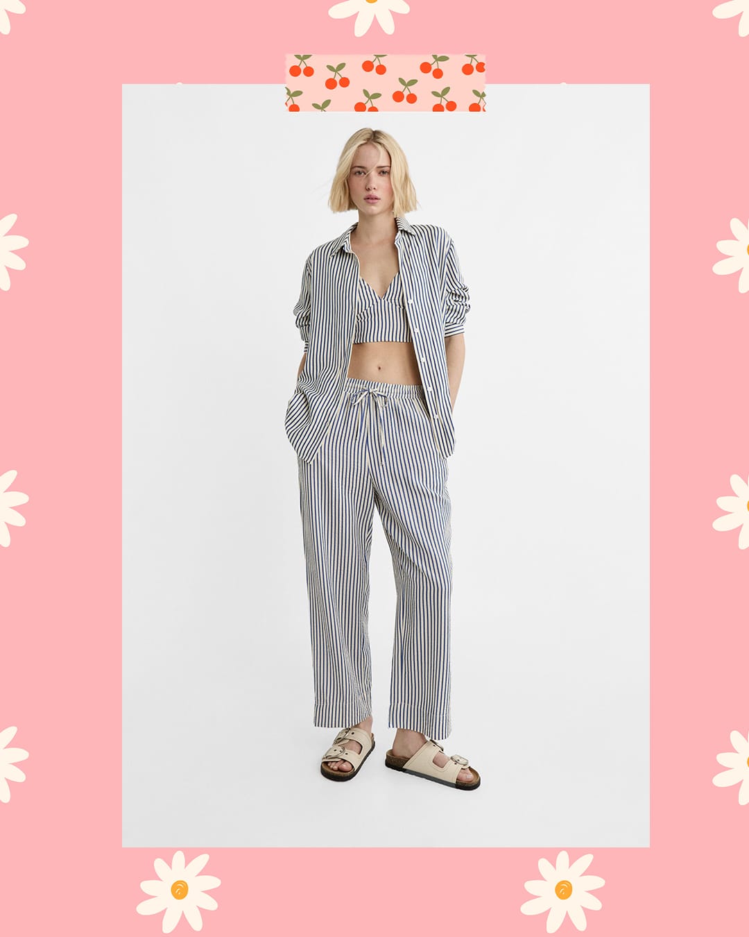 3 részes csíkos szett