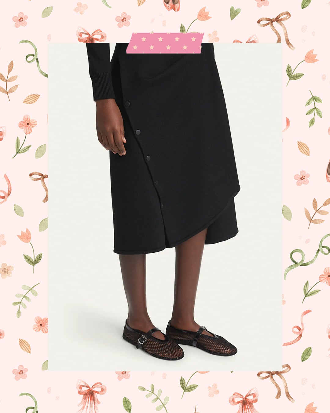 Alaïa Mesh Mary Jane Ballerina Flats