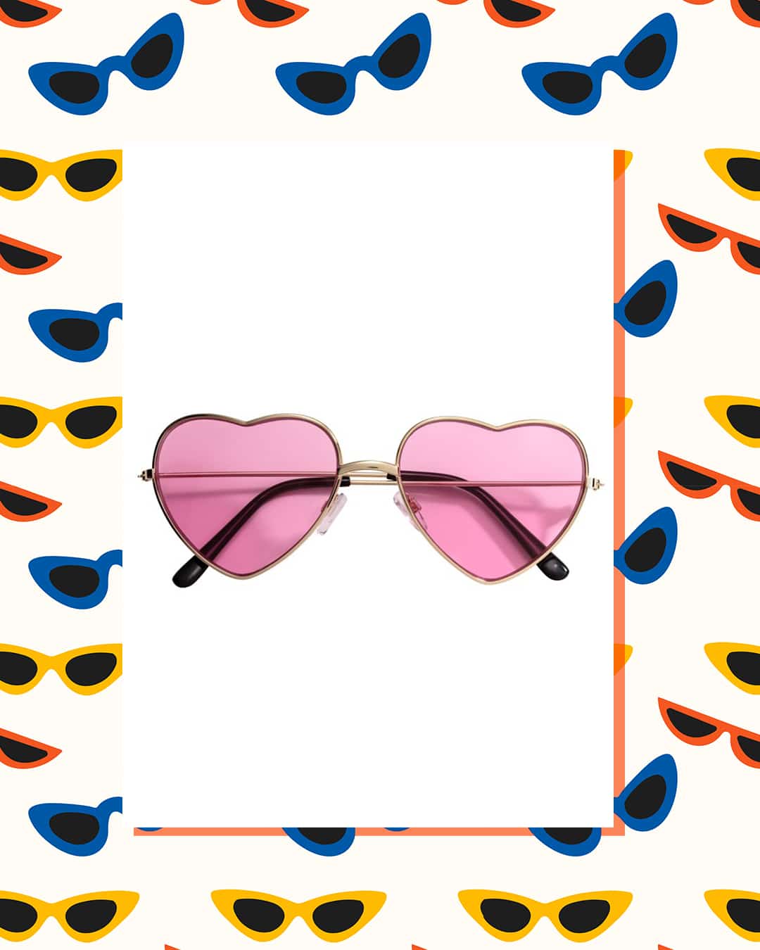 Szív formájú napszemüveg