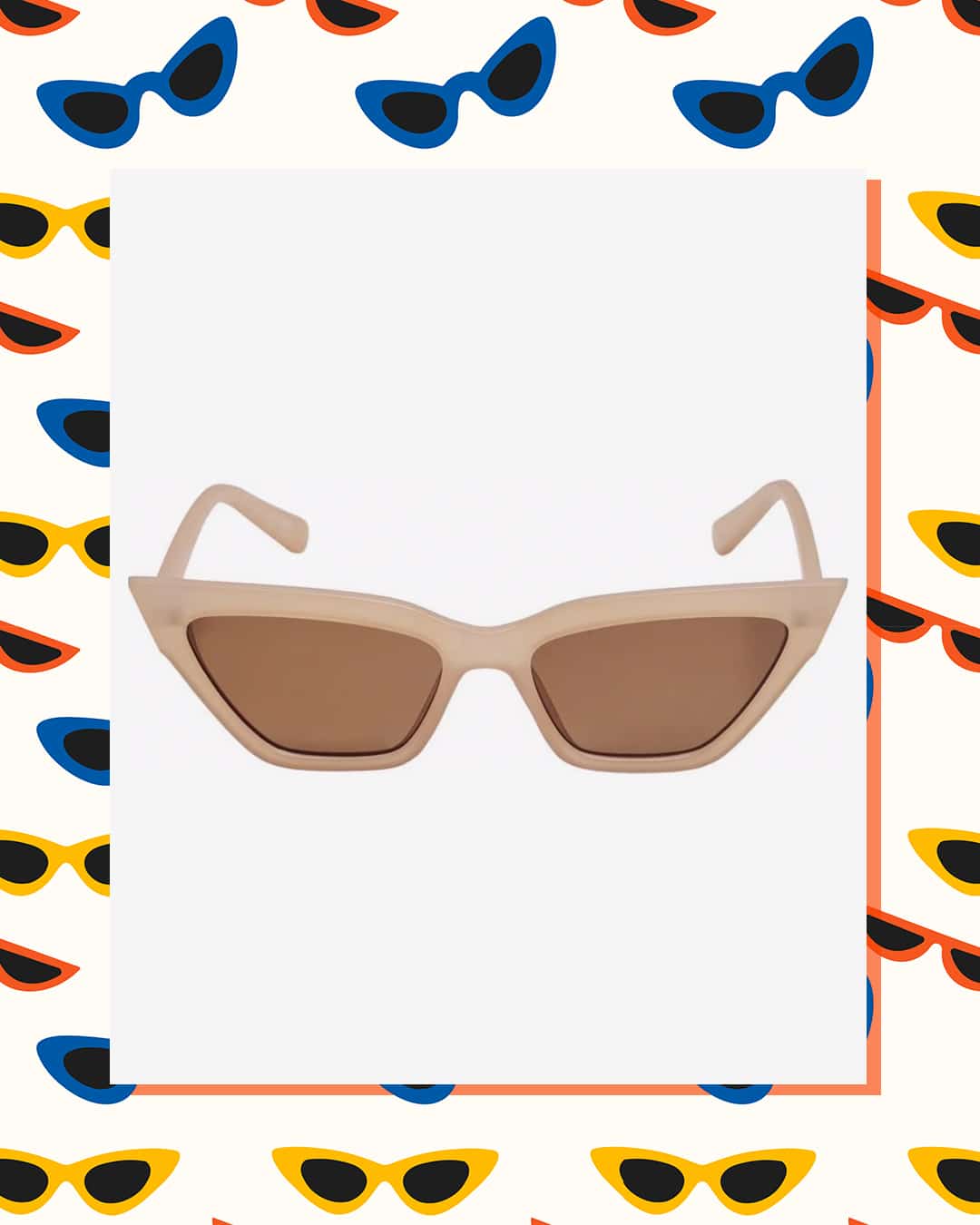 Macskaszem napszemüveg fényes kerettel