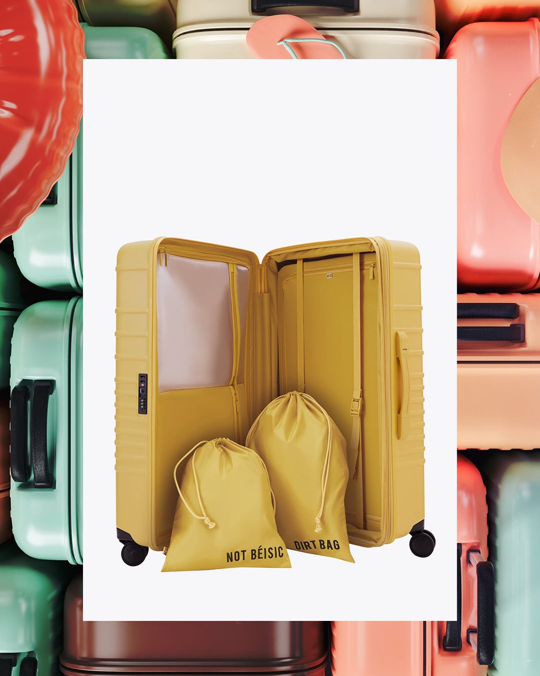 Beis The Large Check-In Roller in Honey