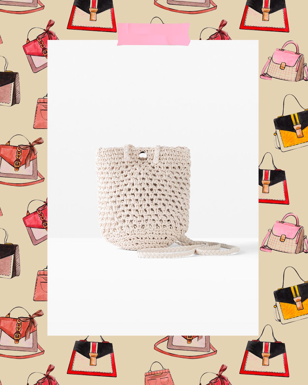 Natúrbézs válltáska 