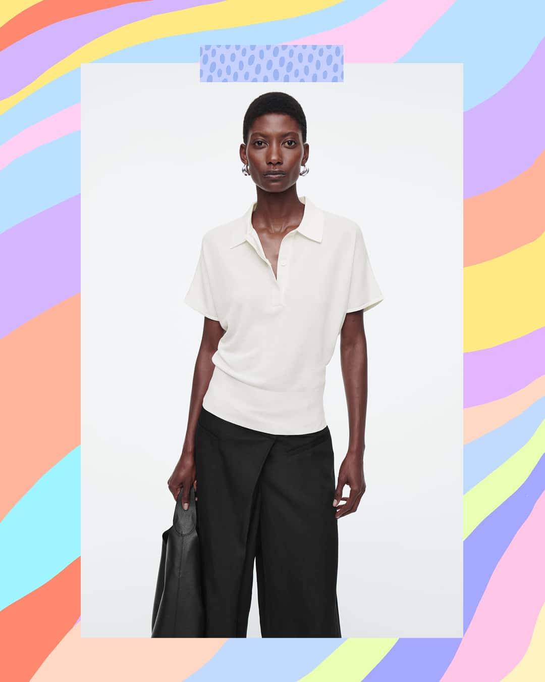 COS Knitted Polo Shirt