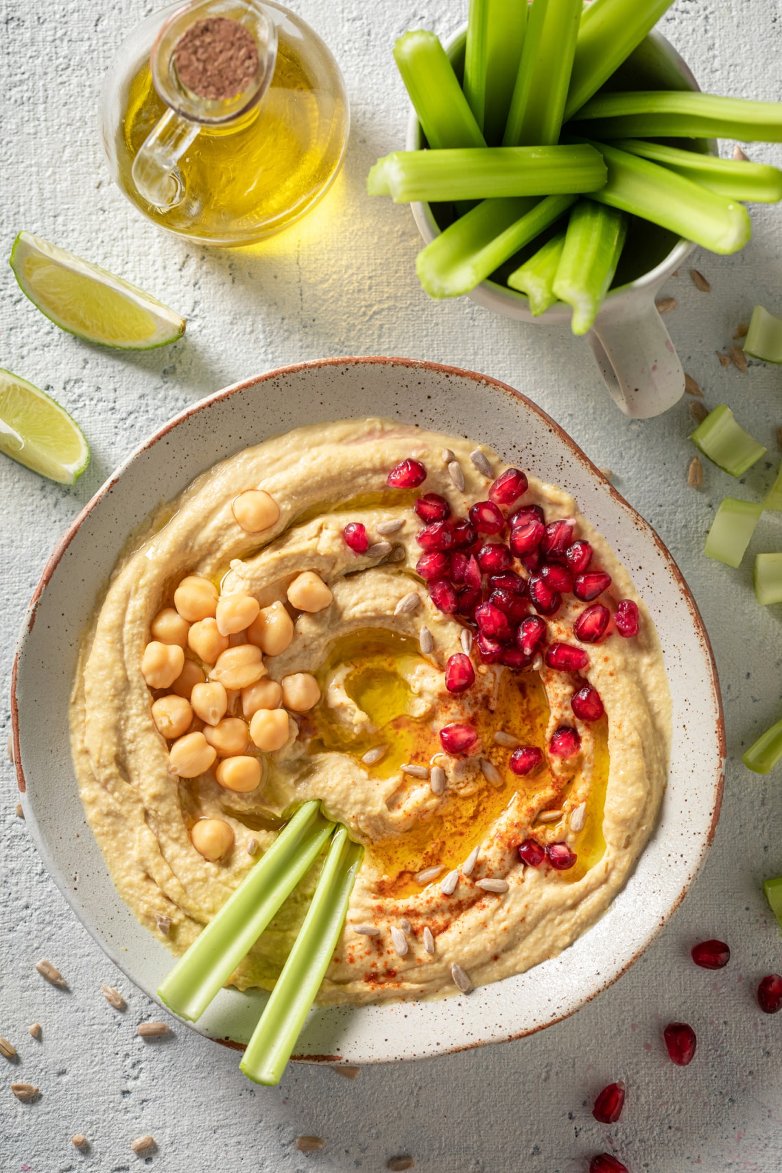 Szerda: Hummus zöldségekkel