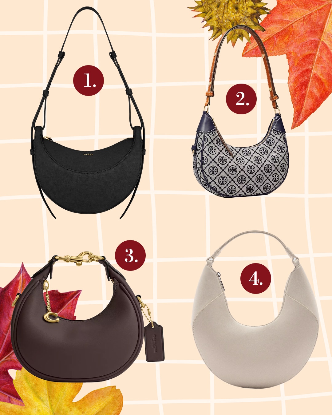 Félhold alakú táskák