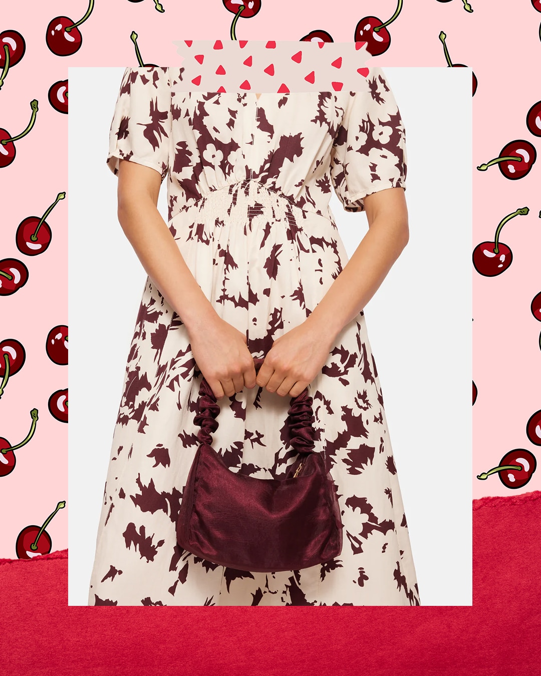 Jigsaw Ruched Organza Mini Bag