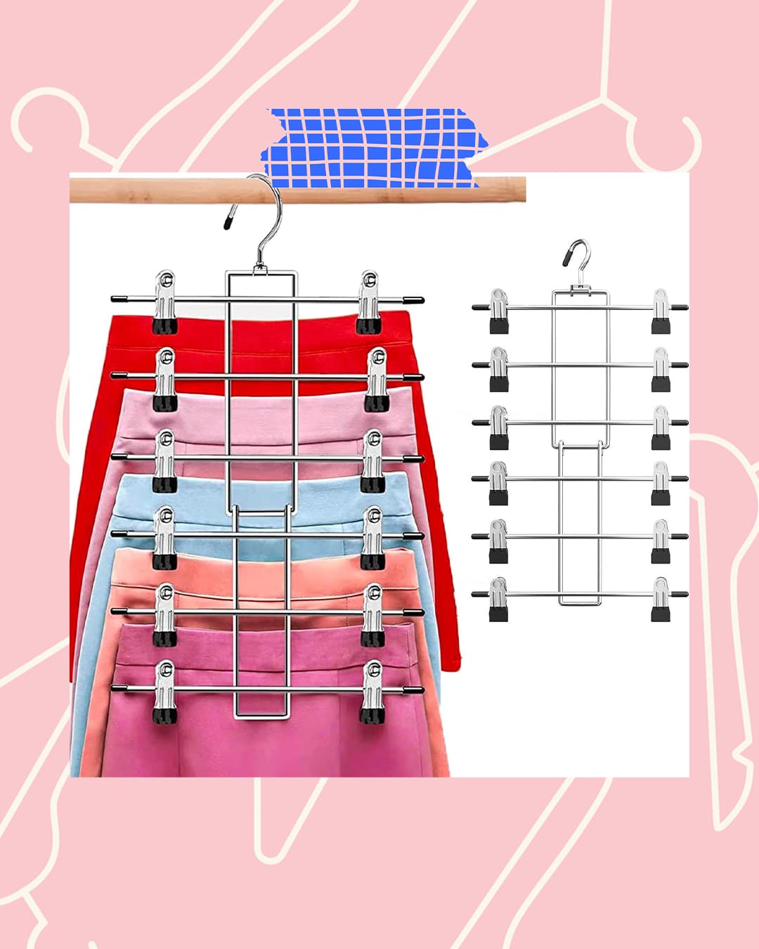 Többszintes fém akasztó