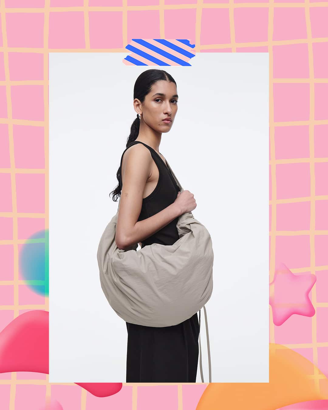 COS Canopy Oversized Nylon Crossbody