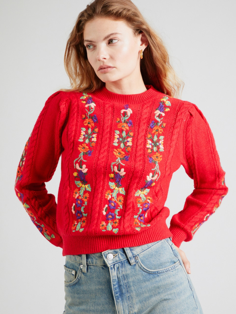 Piros karácsonyi pulóver