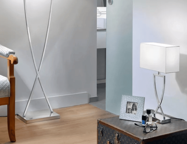 Az otthonod fénye és eleganciája: Villeroy & Boch Toulouse állólámpa 158 cm, króm/fehér