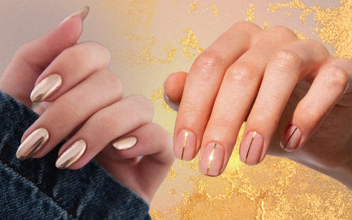 10 arany mintás manikűr, amivel a leghűvösebb hónapokban is ragyoghatsz
