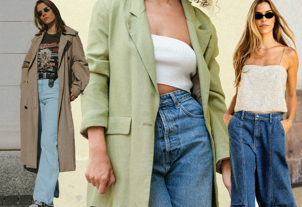 A kedvenc kék farmernadrágod új fényben: 8 outfit tavaszi/nyári trendek szerint