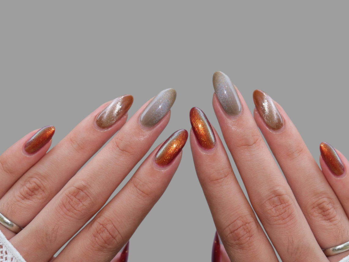 10 merész bronzos manikűr ötlet ősz elejére