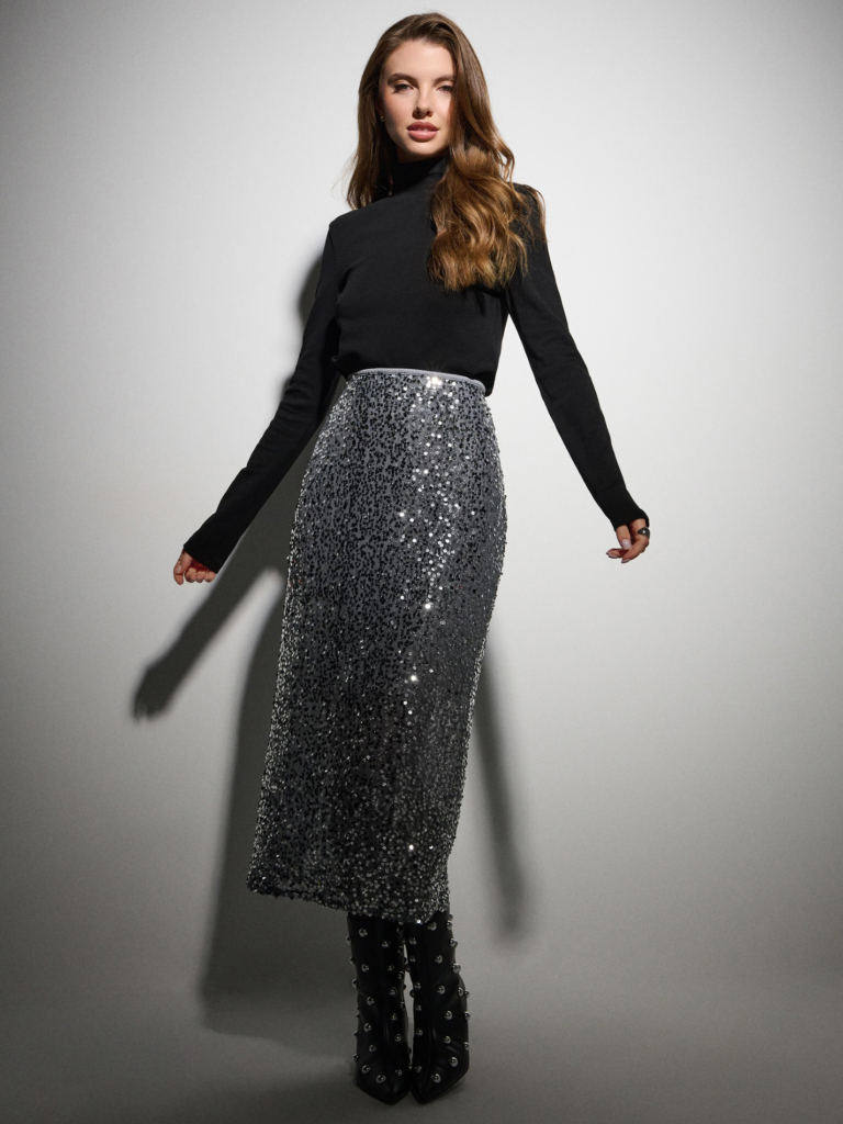 Sinsay flitteres ceruzaszoknya