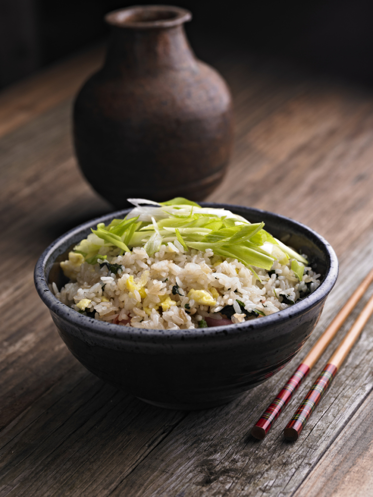 Főtt rizses kínai bowl