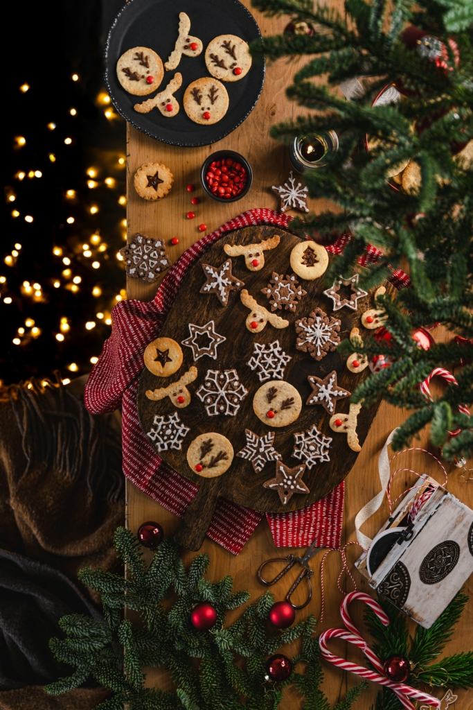 Karácsonyi linzerek és apró sütemények