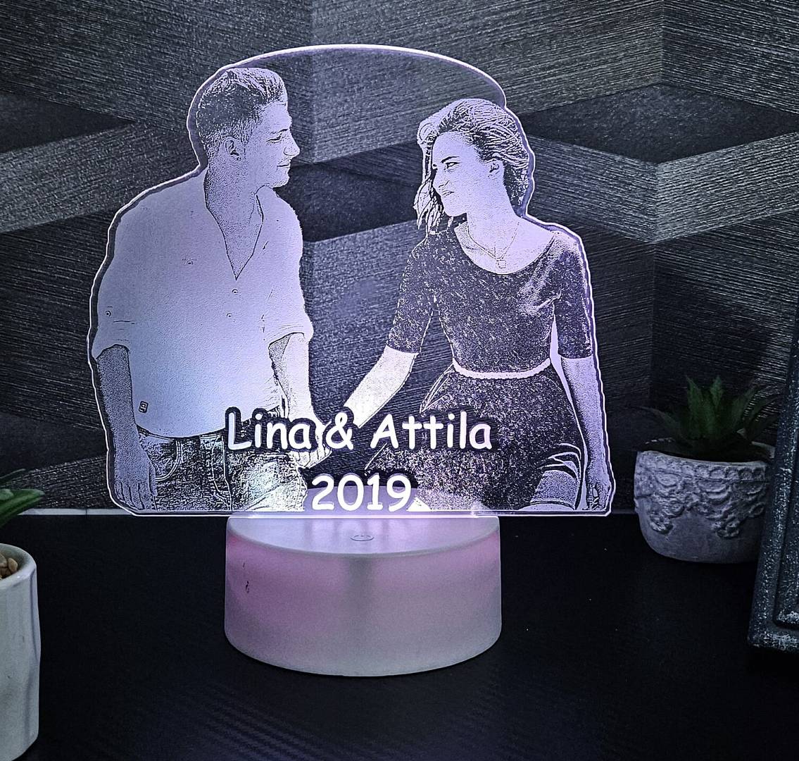 3D lámpa ajándékba: amikor egy fotóból tényleg emlék lesz