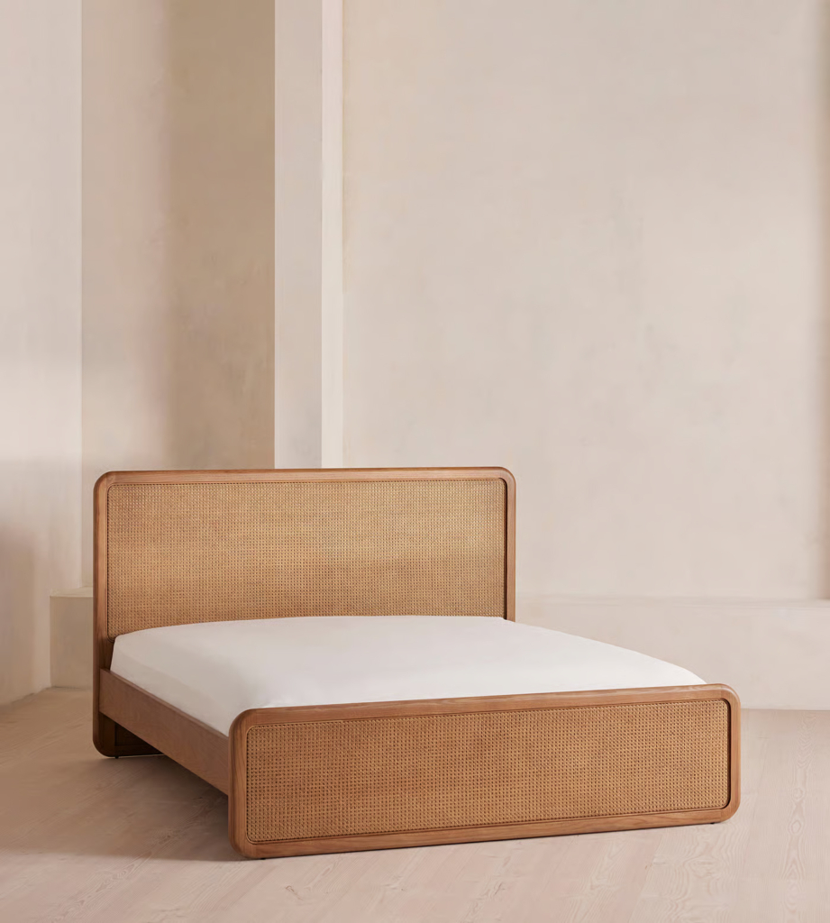 Oscar Cane & Oak Bed