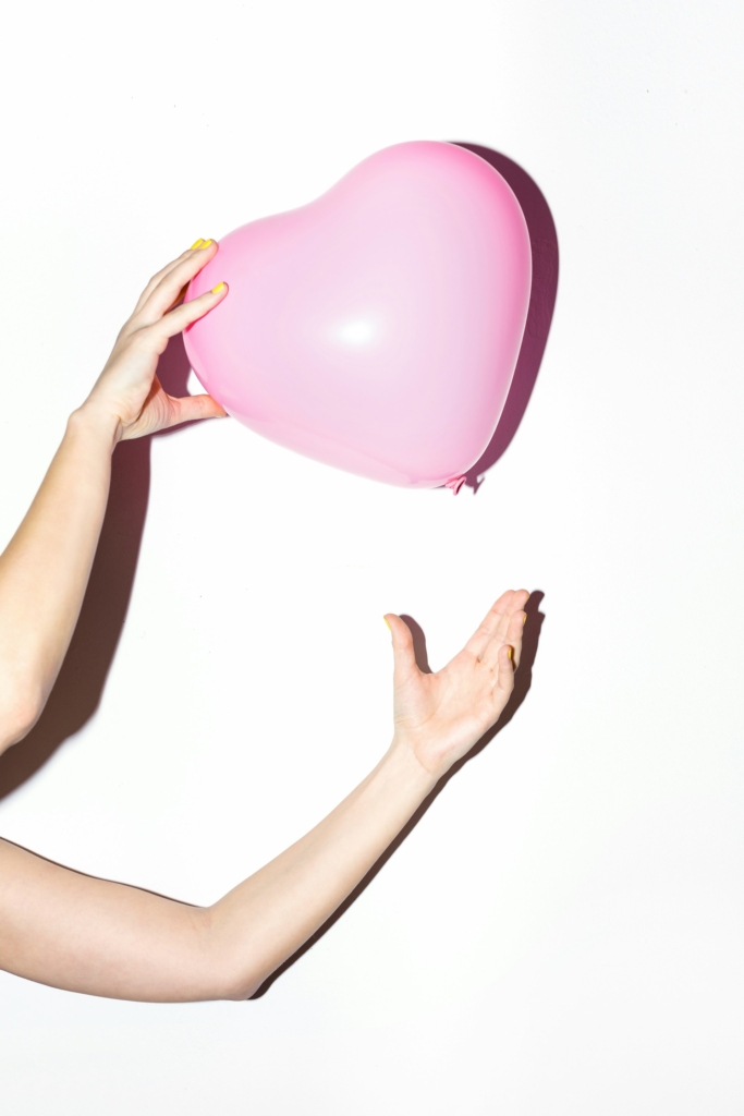 Szív alakú léggömb