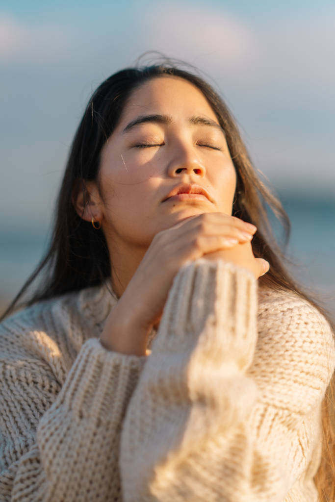 Fiatal ázsiai nő portré