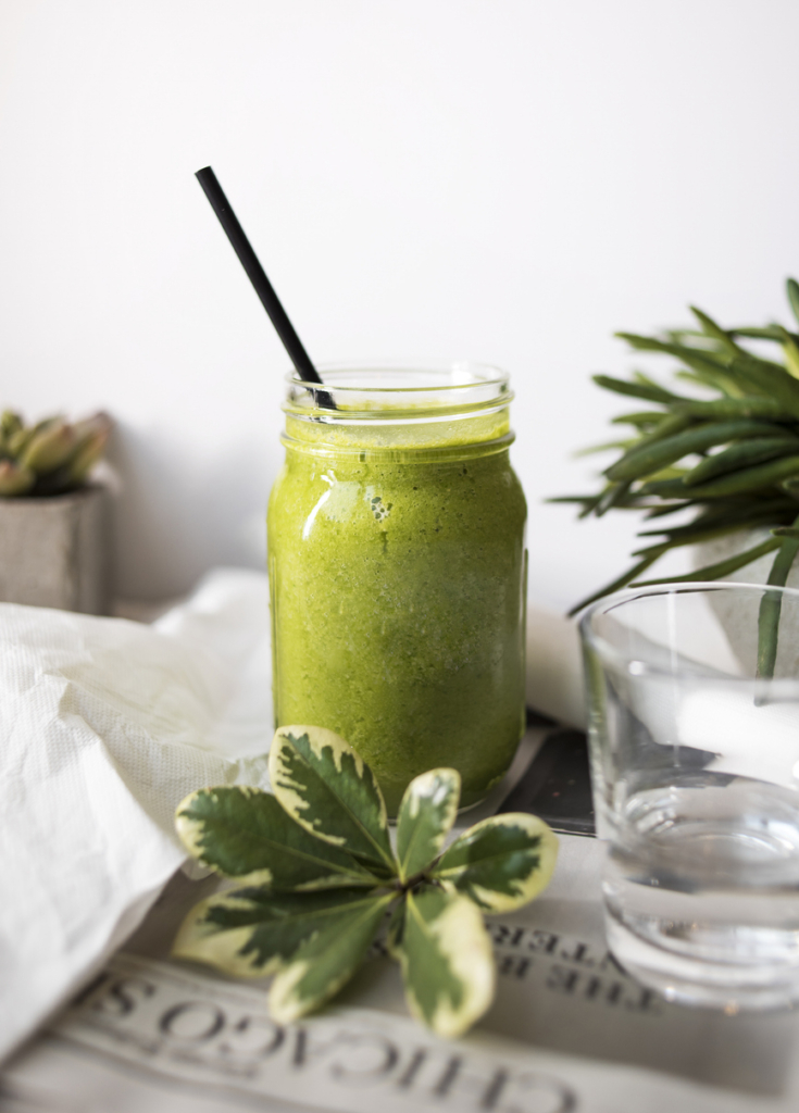 Spenótos zöld smoothie