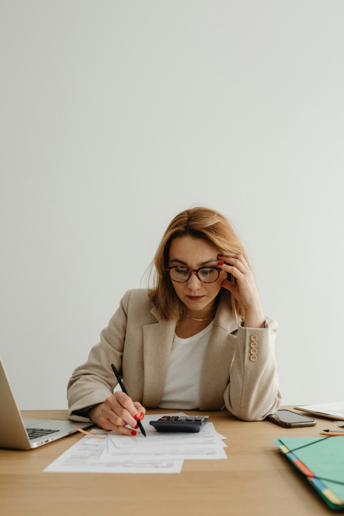 Business woman munka közben