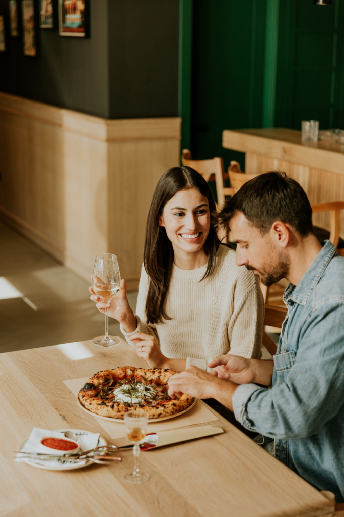 Romantikus pizza randevú