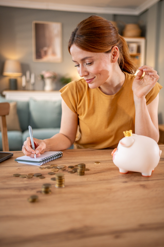 Nő költségvetést vezet