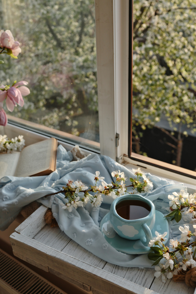 Tavaszi reggel otthon, csendélet