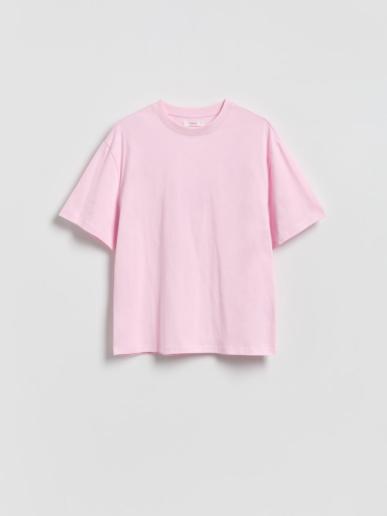 Reserved Oversized, pamutban gazdag póló