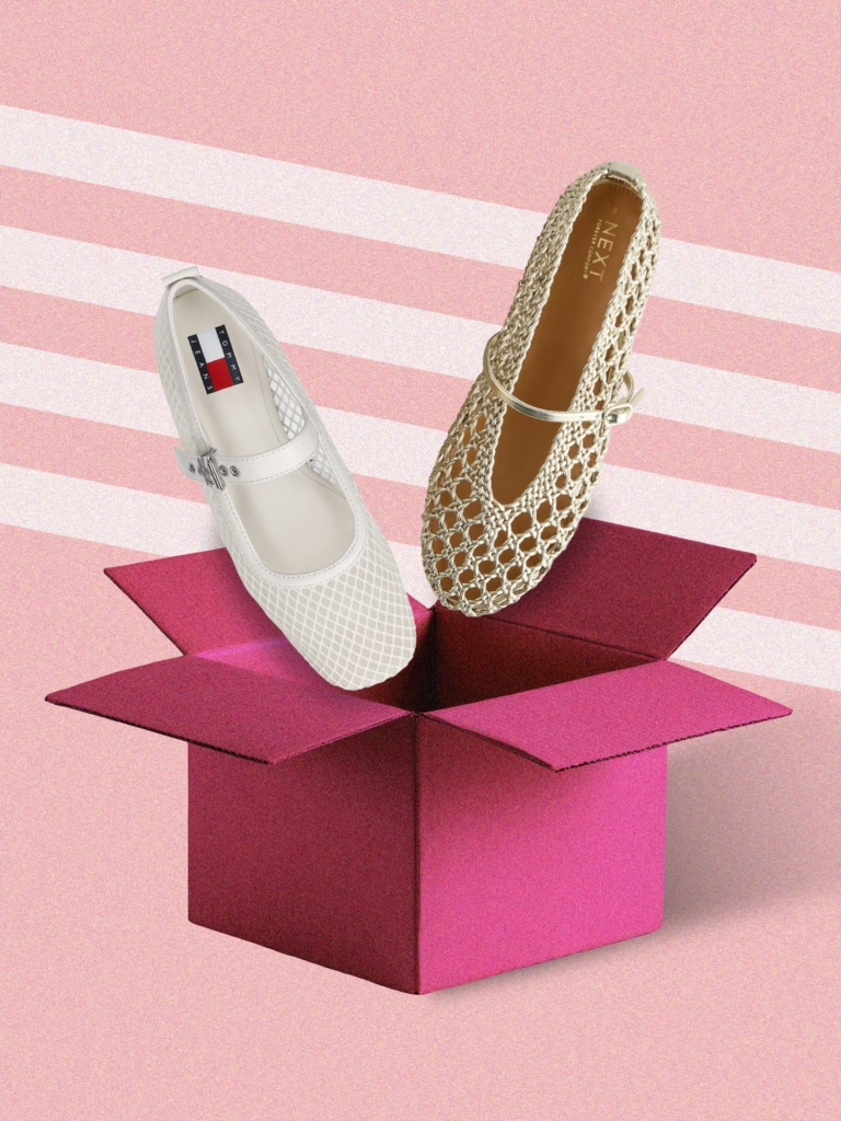 Szőtt anyagú balettcipő