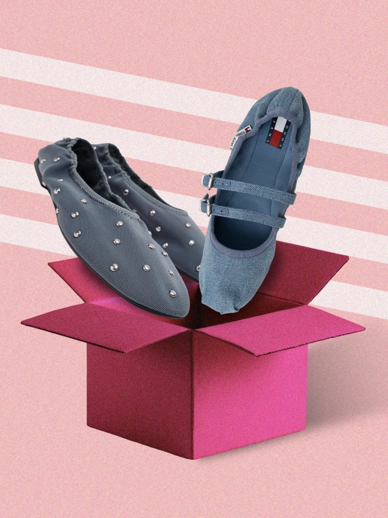 Gumis kialakítású balerina