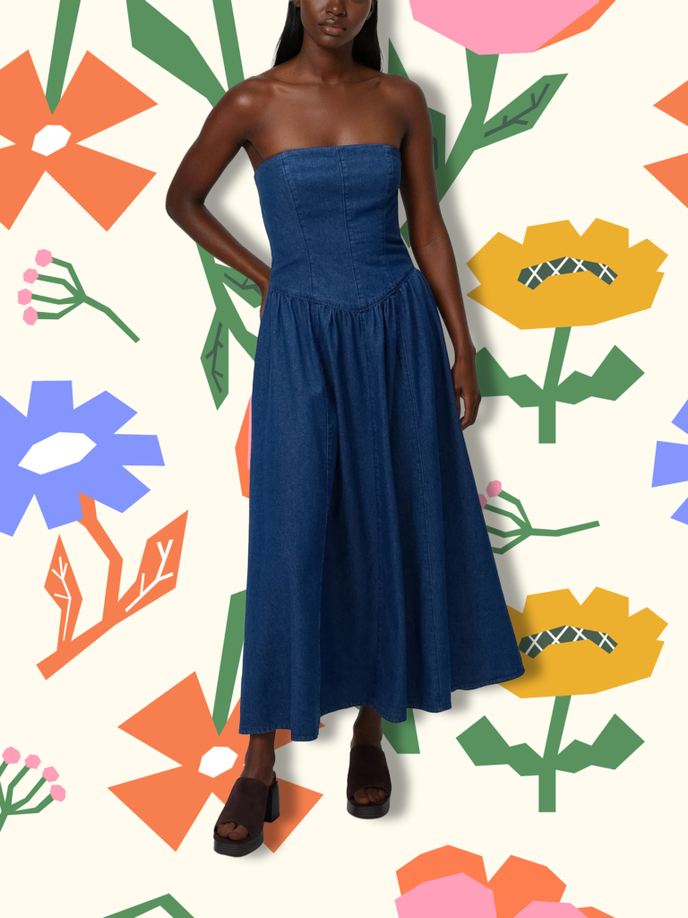 Abito midi di jeans Reserved